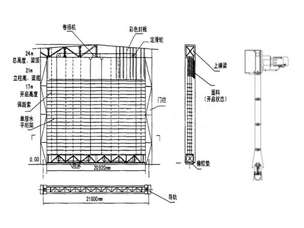 DEM-D1500型柔性提升门